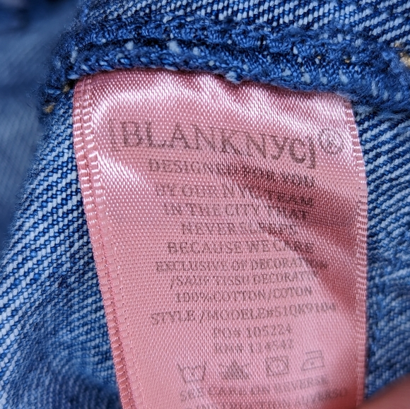 BlankNYC Pub Crawl Denim Jacket Size Medium - Picture 8 of 8